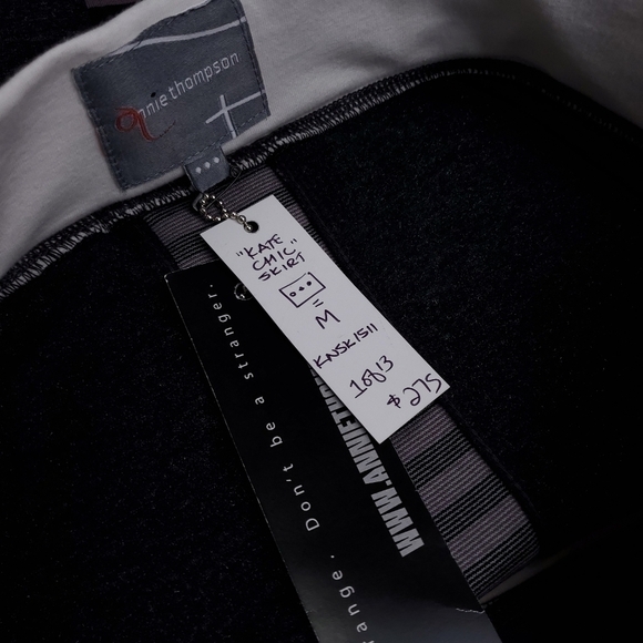 Annie Thompson Kate Chic Skirt Sz M (Special Make 1 of 13 ) Grey Cream S… - Picture 4 of 13